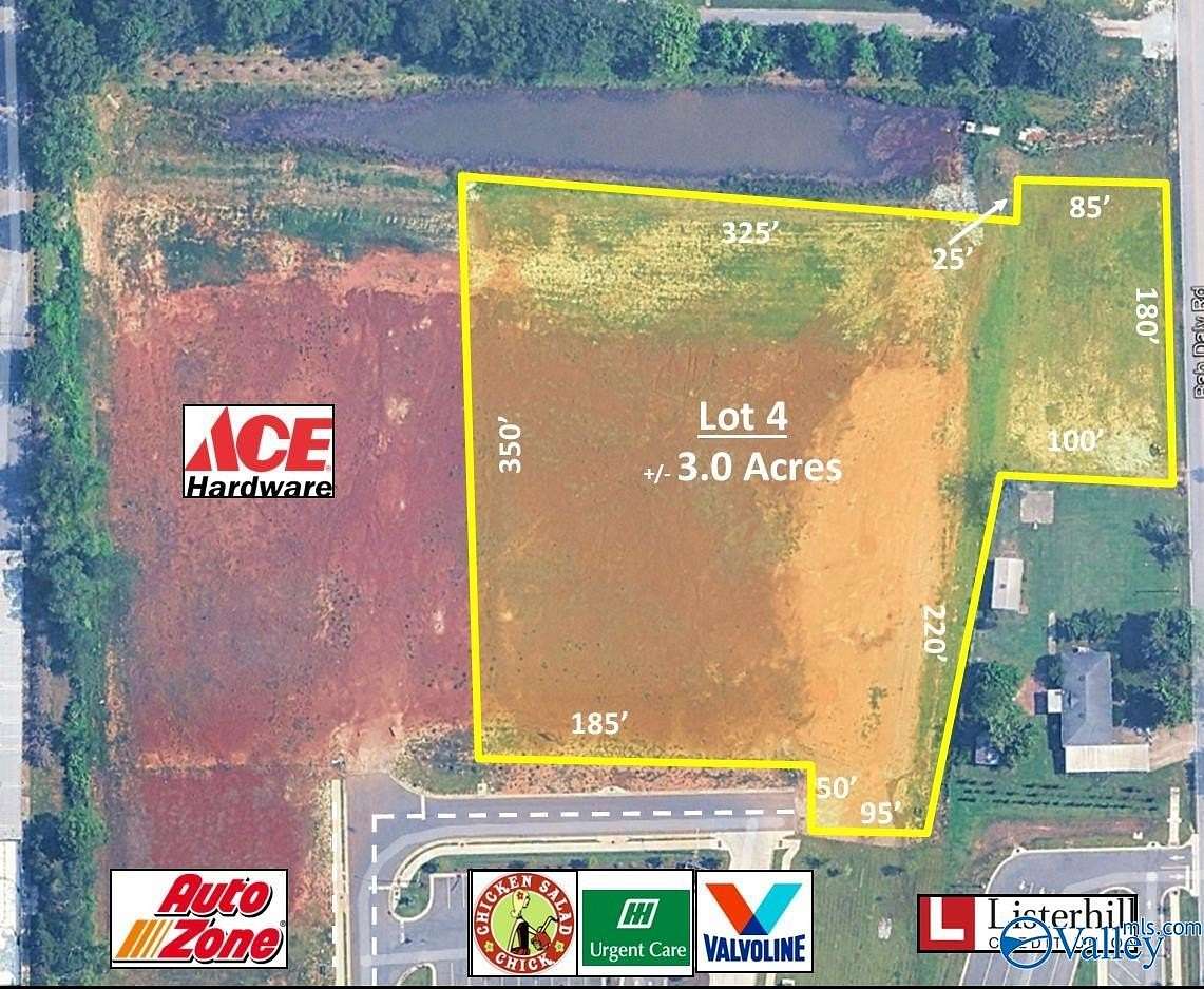 3 Acres of Commercial Land for Sale in Athens, Alabama