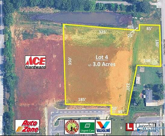3 Acres of Commercial Land for Sale in Athens, Alabama