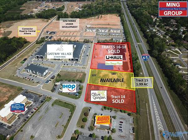 2 Acres of Commercial Land for Sale in Athens, Alabama