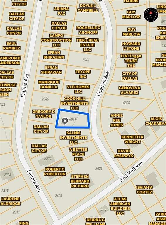 0.19 Acres of Residential Land for Sale in Dallas, Texas