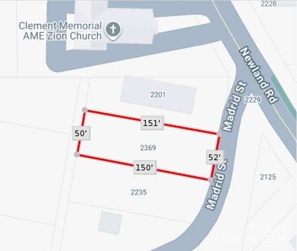 0.17 Acres of Land for Sale in Charlotte, North Carolina