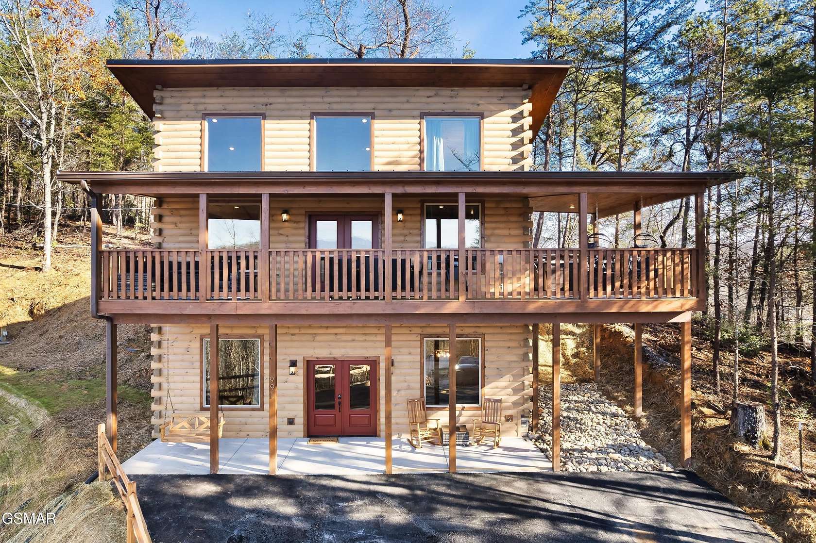 3.77 Acres of Residential Land with Home for Sale in Sevierville, Tennessee