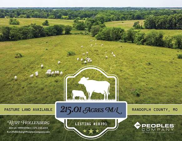 215 Acres of Recreational Land & Farm for Sale in Huntsville, Missouri