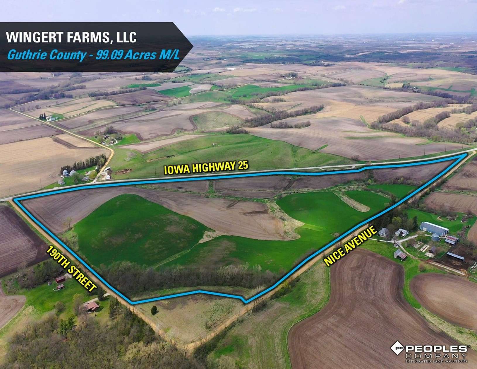 99 Acres of Recreational Land & Farm for Sale in Guthrie Center, Iowa