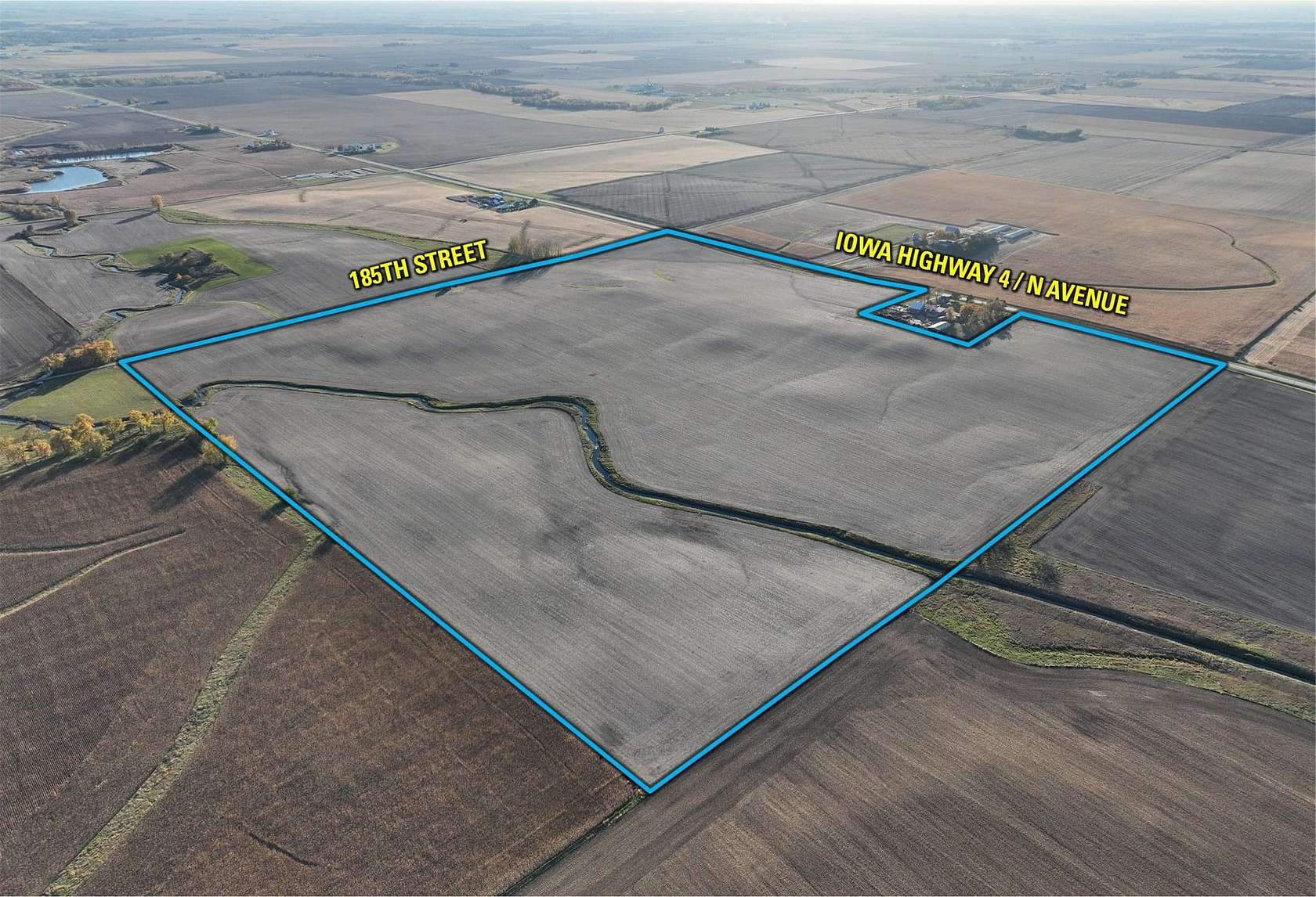 155 Acres of Recreational Land & Farm for Auction in Jefferson, Iowa