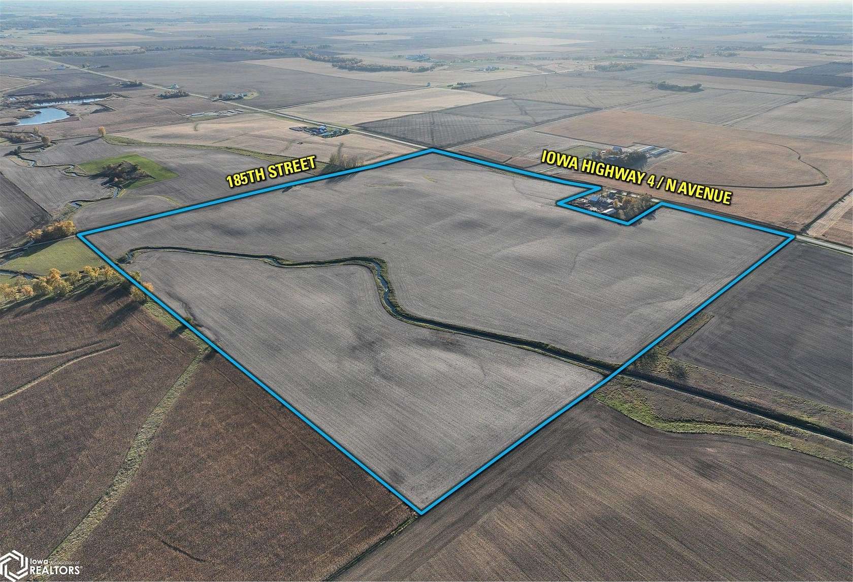 155 Acres of Agricultural Land for Auction in Jefferson, Iowa