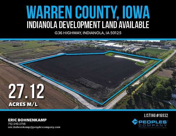 27.1 Acres of Recreational Land for Sale in Indianola, Iowa