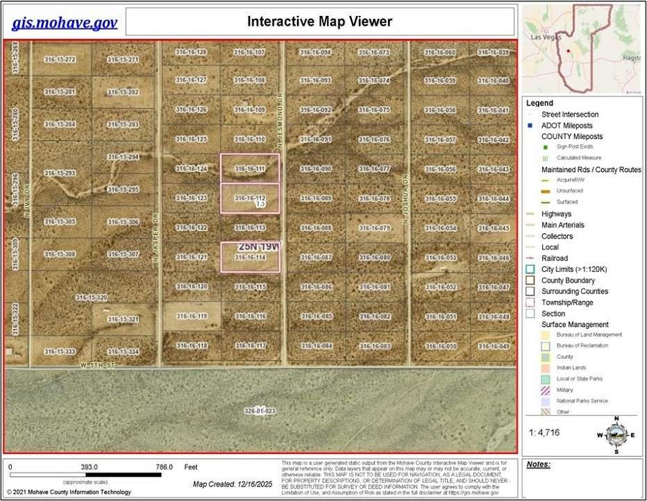 3.15 Acres of Residential Land for Sale in Dolan Springs, Arizona