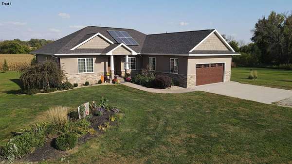 18.2 Acres of Land with Home for Auction in Alburnett, Iowa