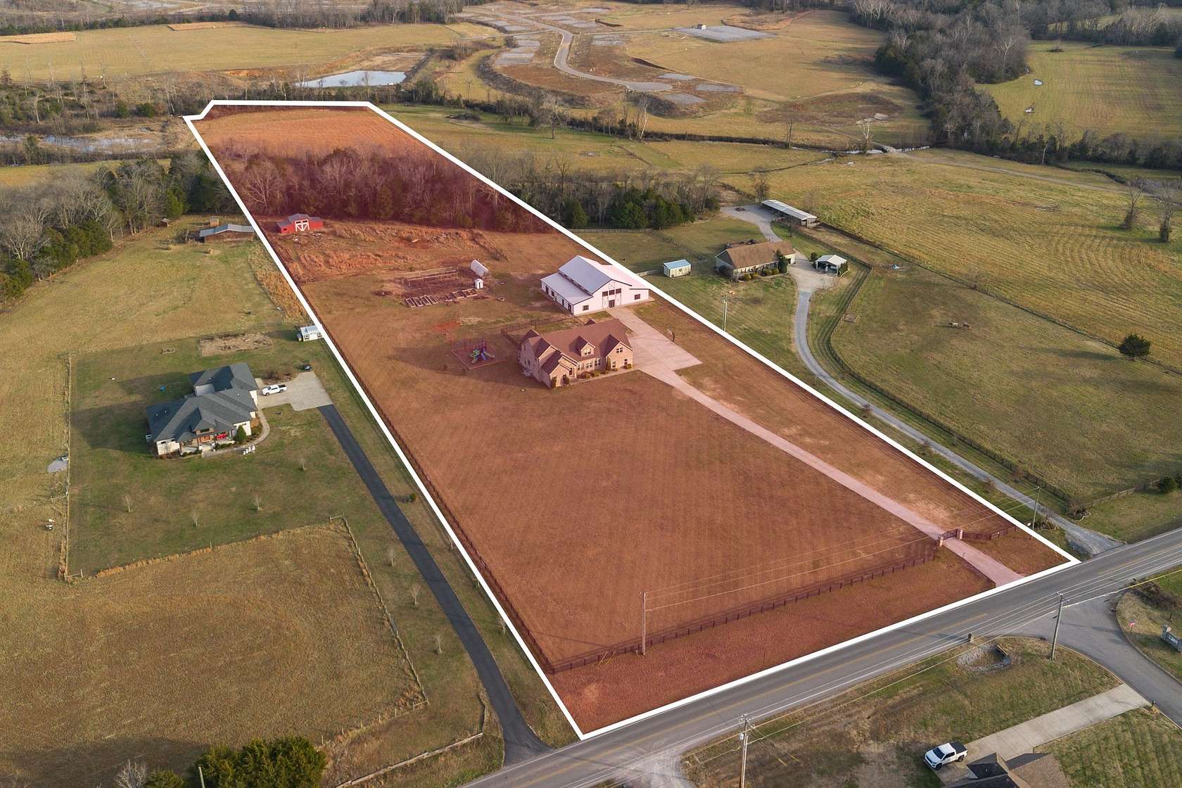 11.2 Acres of Land with Home for Auction in Christiana, Tennessee