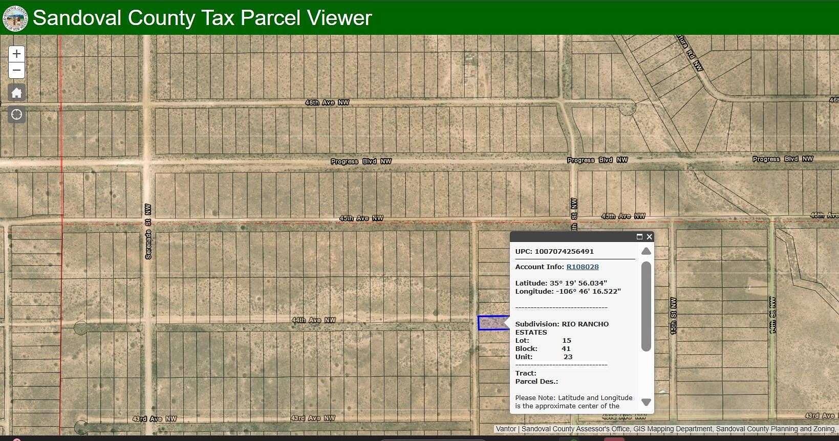 0.5 Acres of Land for Sale in Rio Rancho, New Mexico