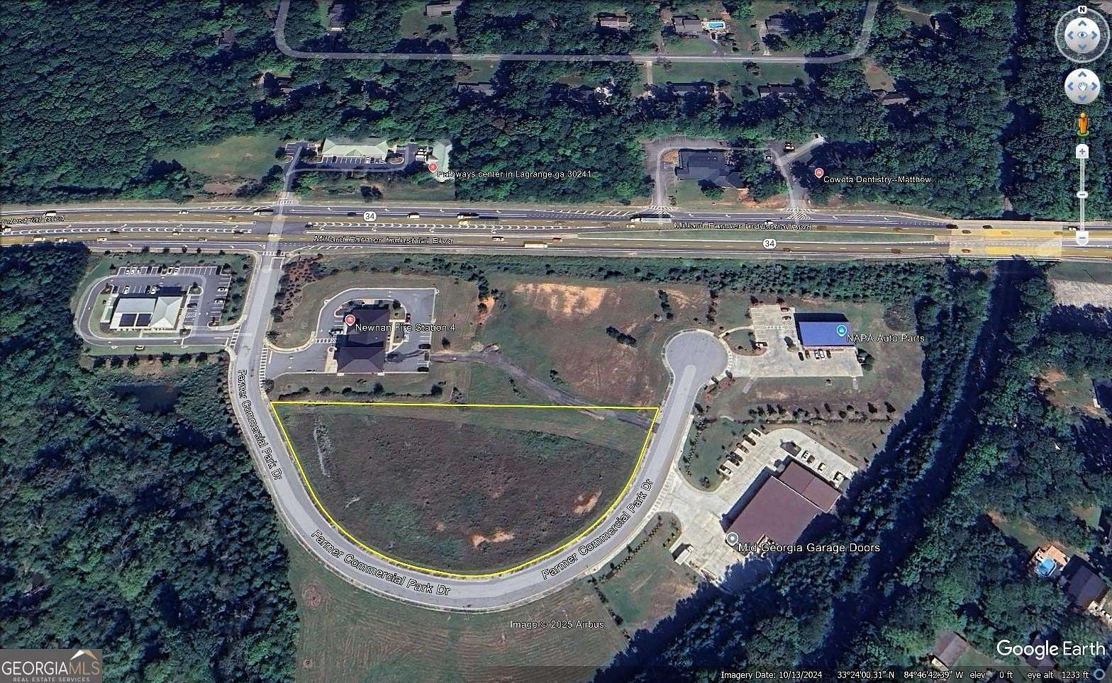 1.49 Acres of Commercial Land for Sale in Newnan, Georgia