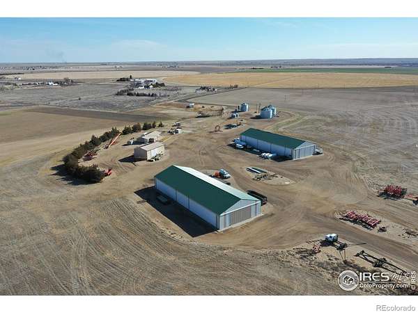 1,633 Acres of Agricultural Land with Home for Sale in Wiggins, Colorado