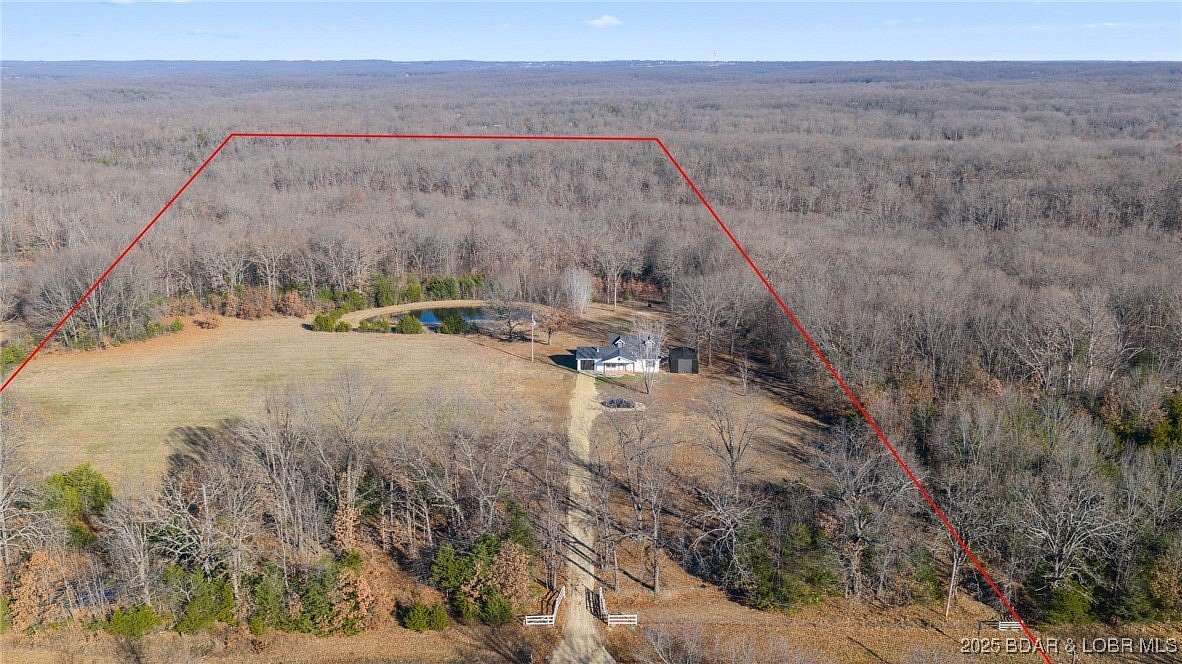 17.6 Acres of Recreational Land with Home for Sale in Eldon, Missouri