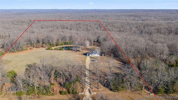 17.6 Acres of Recreational Land with Home for Sale in Eldon, Missouri