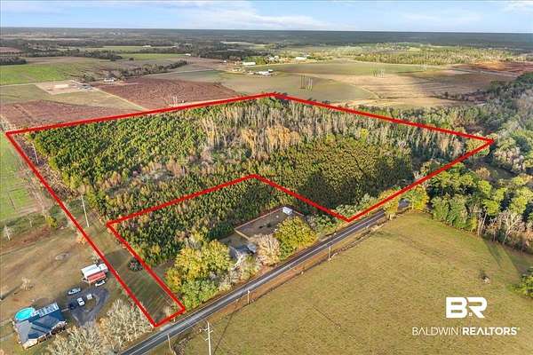 36.3 Acres of Recreational & Residential Land for Sale in Robertsdale, Alabama