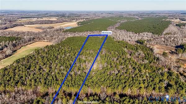 20.9 Acres of Recreational Land for Sale in Amelia Court House, Virginia