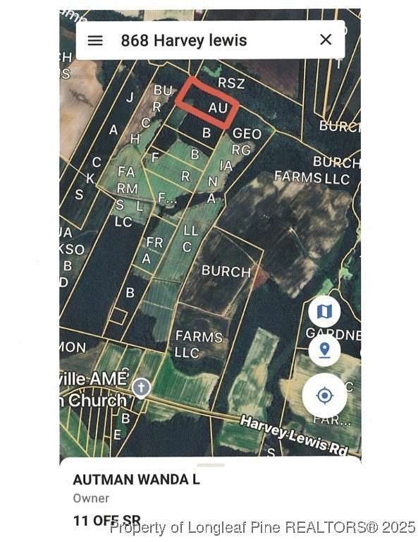 8 Acres of Land for Sale in Faison, North Carolina