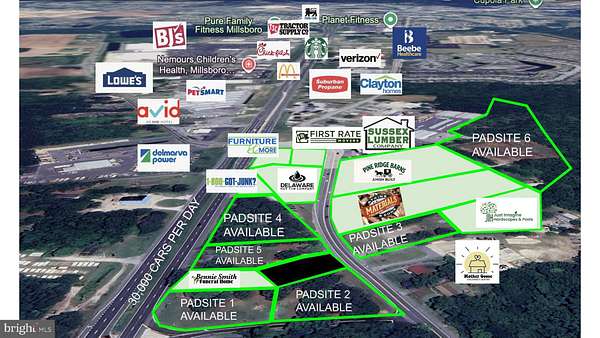 1 Acre of Commercial Land for Lease in Dagsboro, Delaware