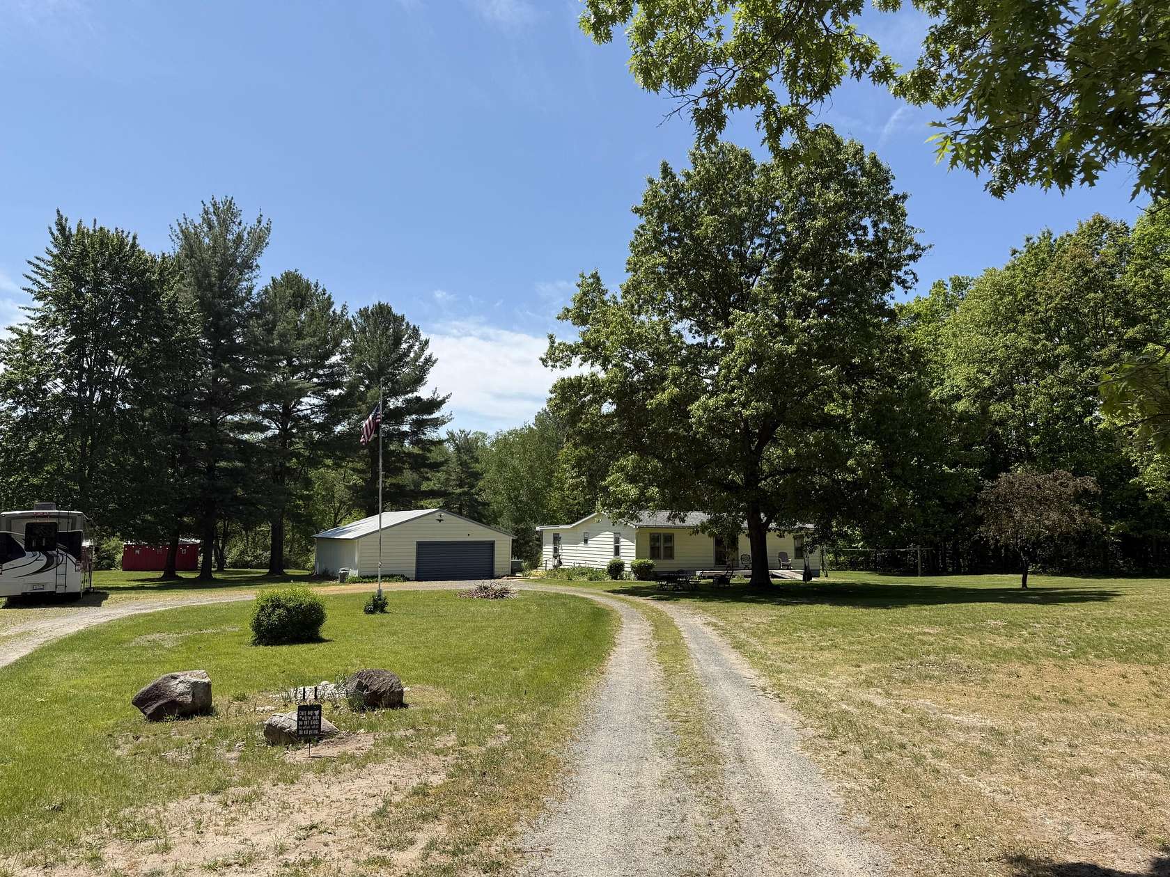 10 Acres of Recreational Land with Home for Sale in Hart, Michigan