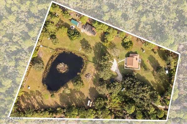 6 Acres of Land with Home for Sale in Oak Hill, Florida