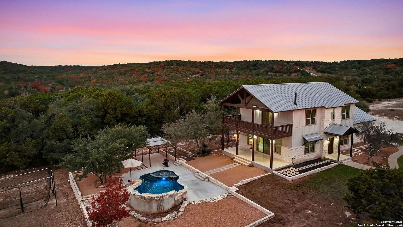 3 Acres of Residential Land with Home for Sale in Spring Branch, Texas