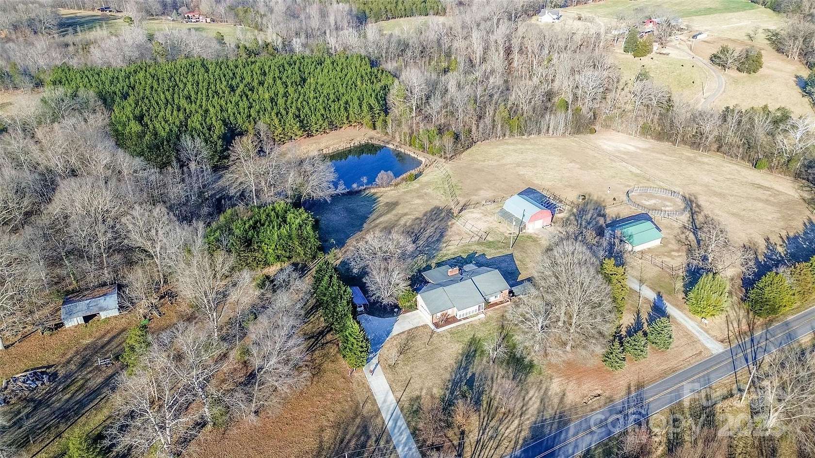 20.3 Acres of Land with Home for Sale in Statesville, North Carolina