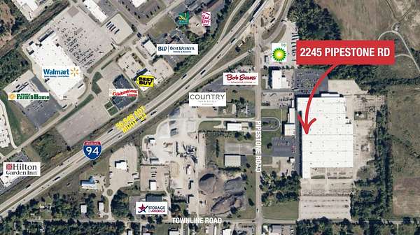 40.8 Acres of Improved Commercial Land for Lease in Benton Harbor, Michigan
