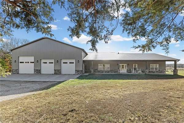 20.1 Acres of Land with Home for Sale in Parker, Kansas