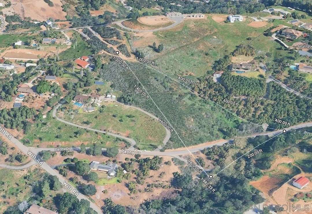 2.6 Acres of Residential Land for Sale in Fallbrook, California