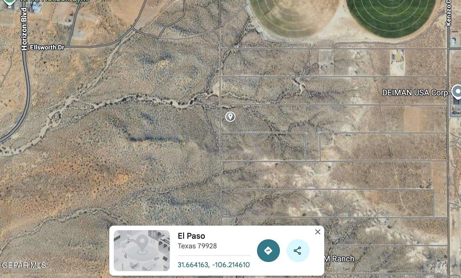 5 Acres of Land for Sale in Horizon City, Texas