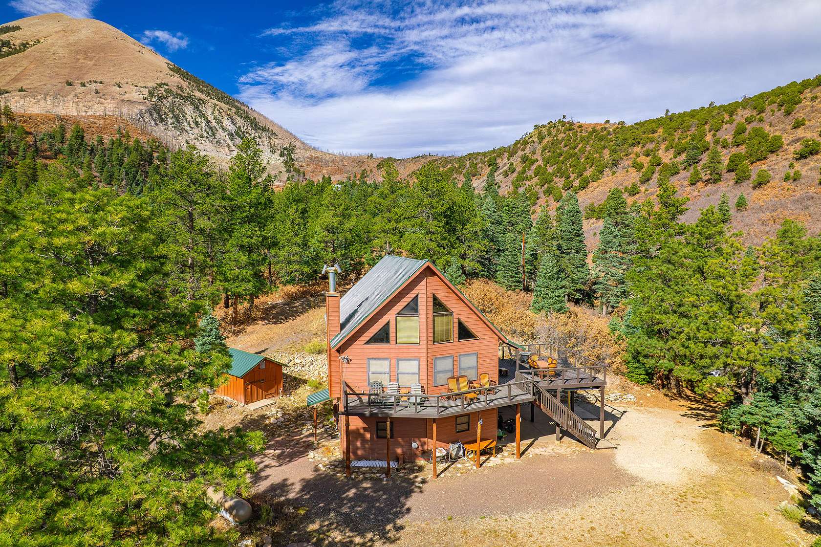 5 Acres of Residential Land with Home for Sale in La Veta, Colorado