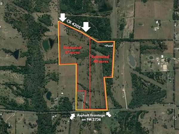 37 Acres of Agricultural Land for Sale in Campbell, Texas