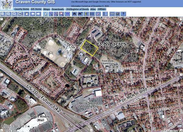 3.87 Acres of Residential Land for Sale in New Bern, North Carolina