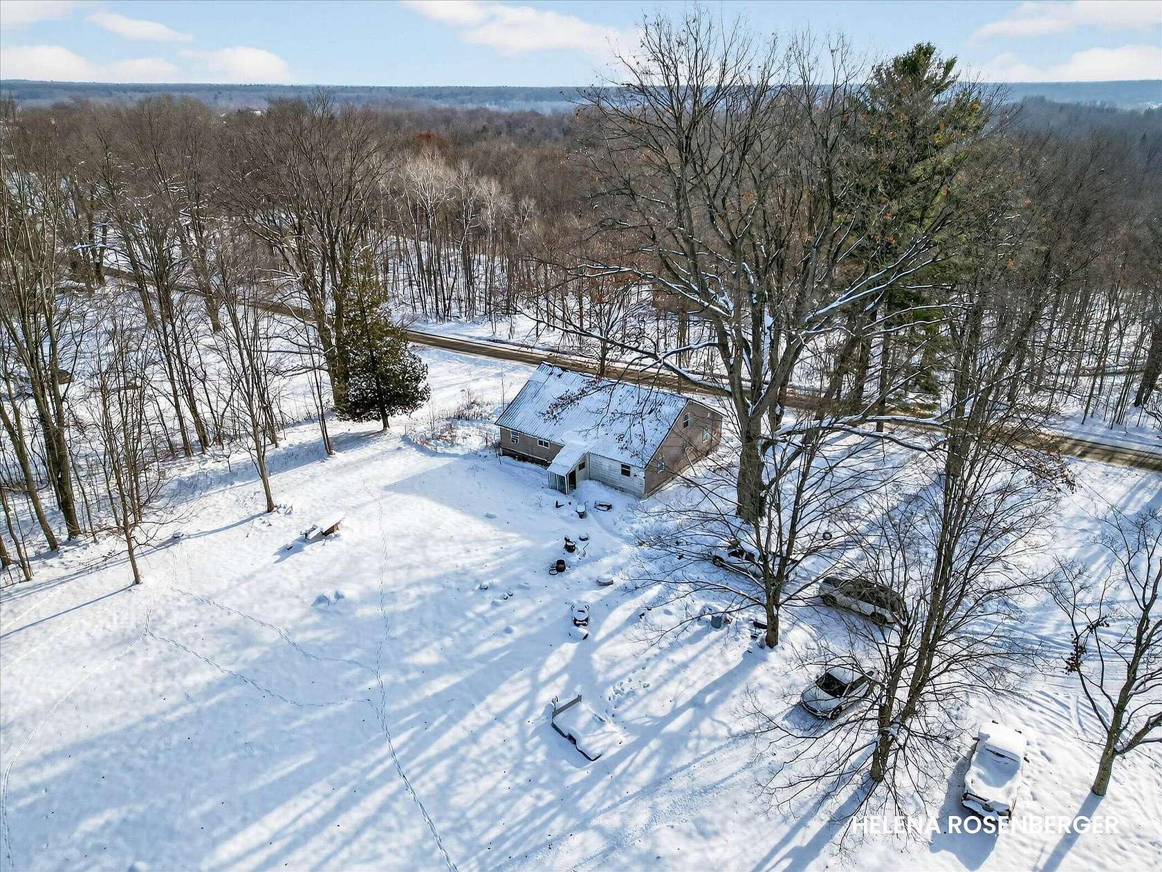 10.5 Acres of Recreational Land with Home for Sale in Grant, Michigan