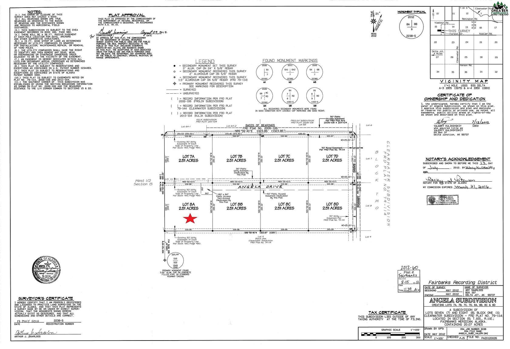 2.5 Acres of Residential Land for Sale in Delta Junction, Alaska