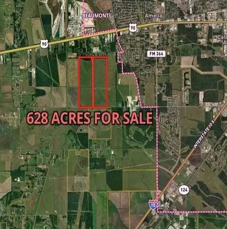628 Acres of Agricultural Land for Sale in Beaumont, Texas
