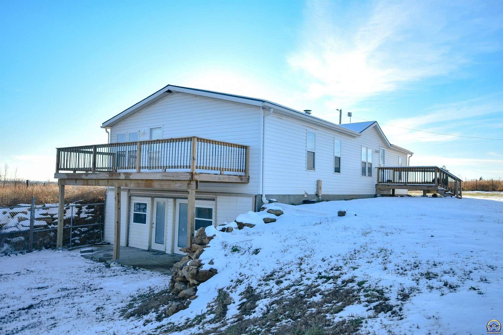 4 Acres of Residential Land with Home for Sale in Wakarusa, Kansas