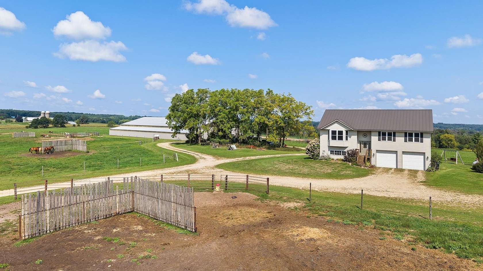 39.8 Acres of Agricultural Land with Home for Sale in Oxford, Wisconsin