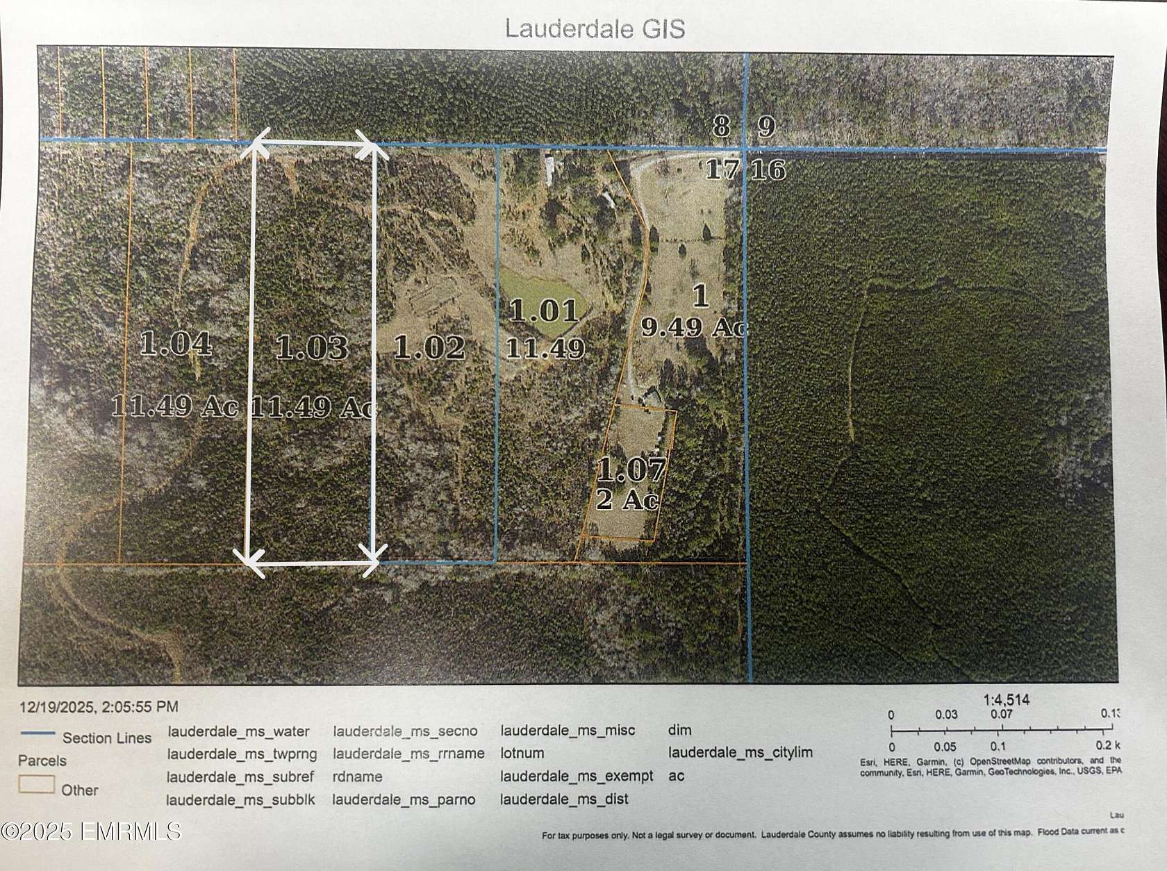 11.5 Acres of Land for Sale in Toomsuba, Mississippi