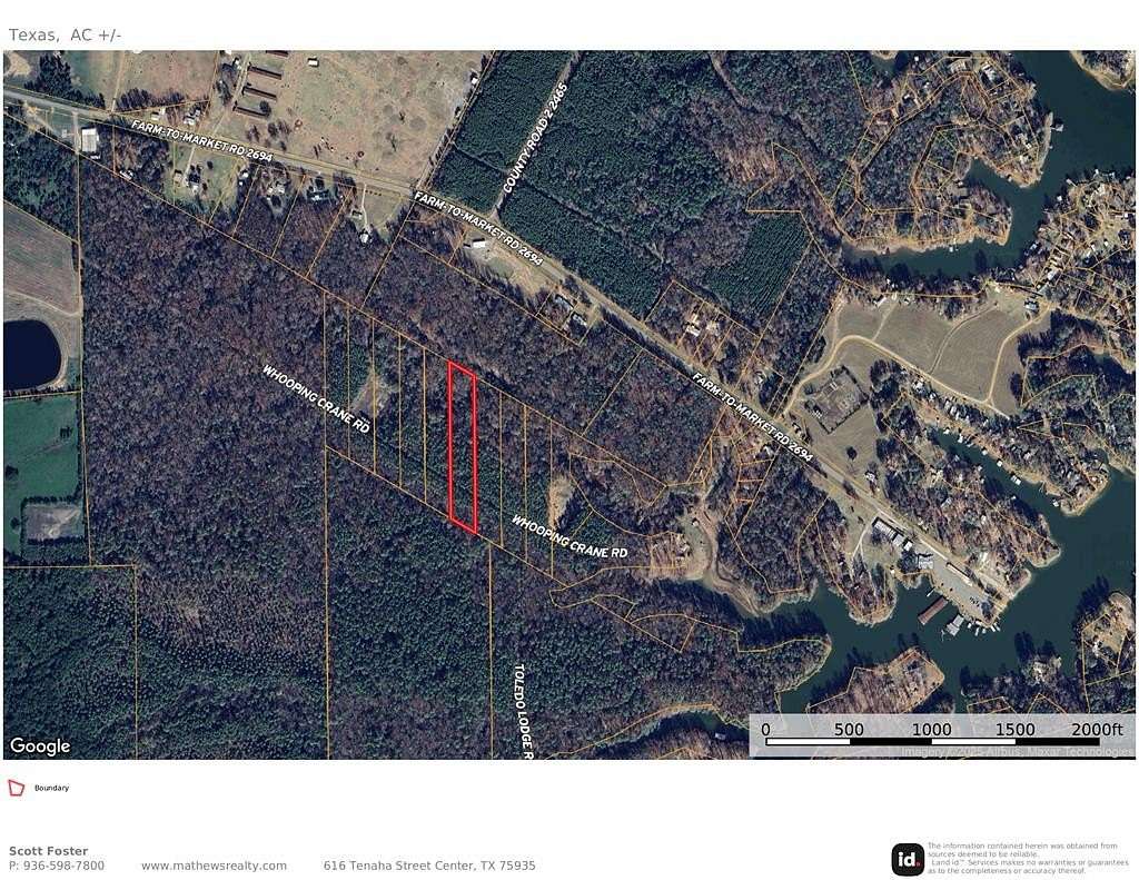 3 Acres of Land for Sale in Shelbyville, Texas