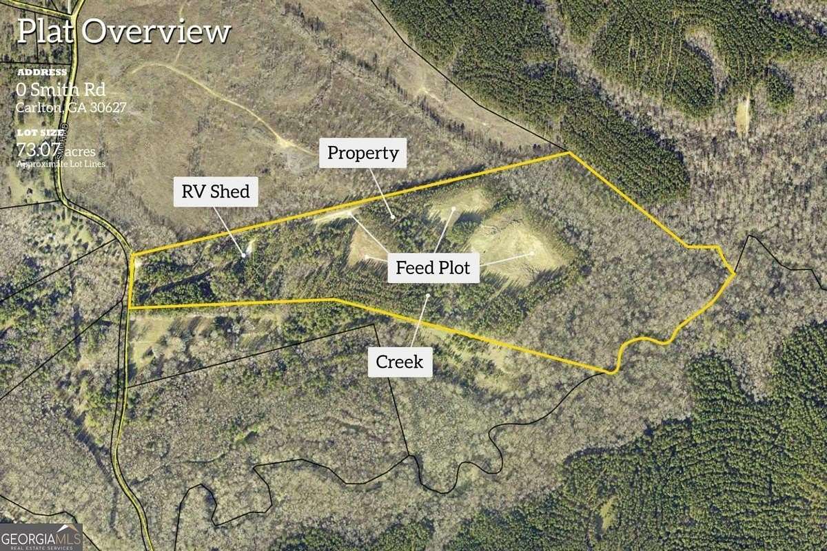 73 Acres of Recreational Land for Sale in Carlton, Georgia