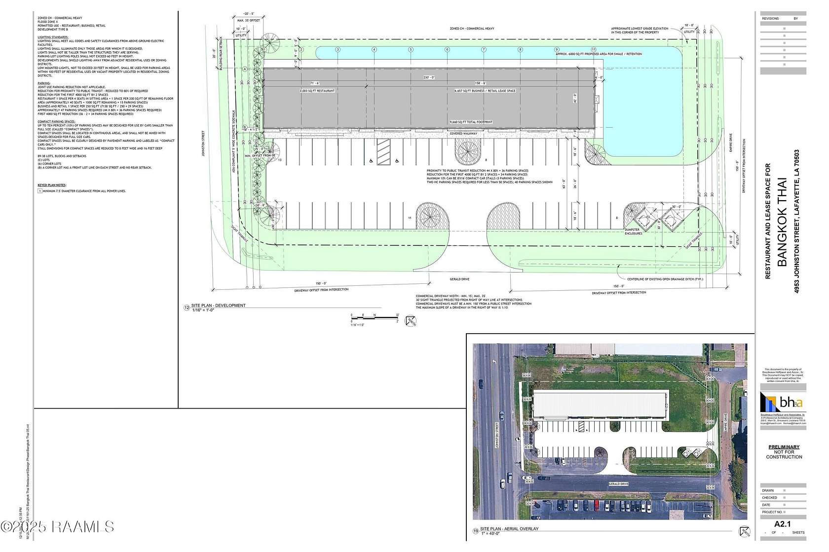 2.46 Acres of Improved Commercial Land for Lease in Lafayette, Louisiana