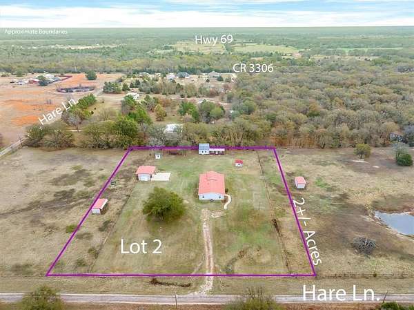 2.33 Acres of Residential Land with Home for Sale in Greenville, Texas