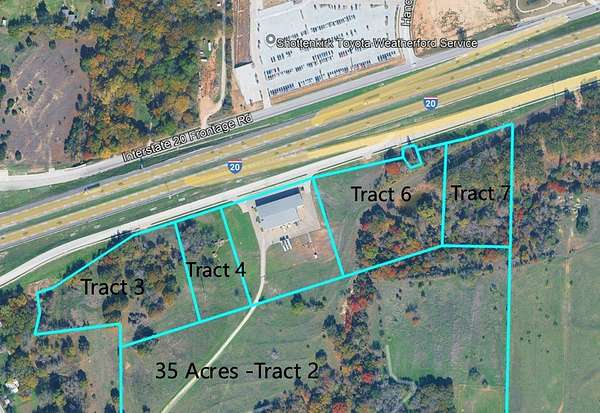 4.5 Acres of Commercial Land for Sale in Weatherford, Texas