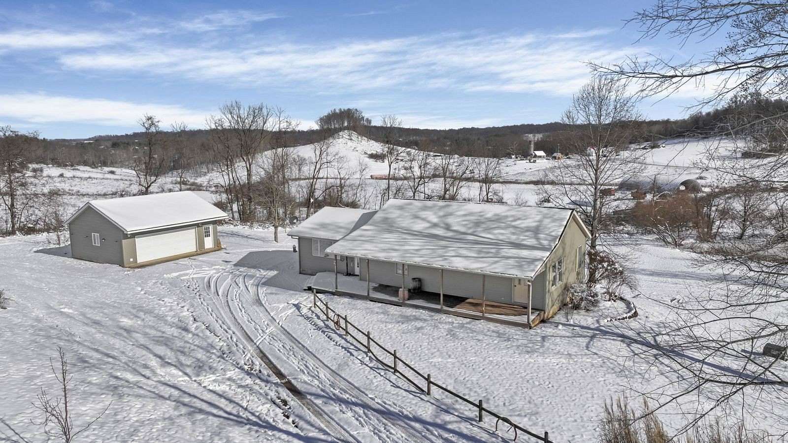 6.62 Acres of Land with Home for Sale in Albany, Ohio