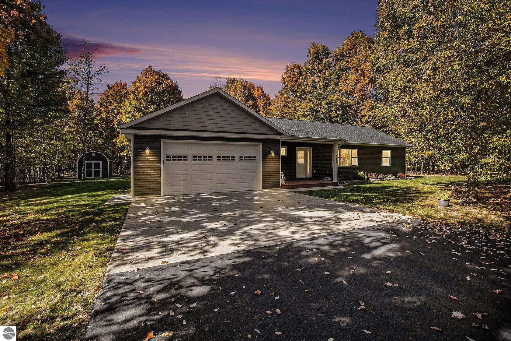 2.5 Acres of Residential Land with Home for Sale in Interlochen, Michigan