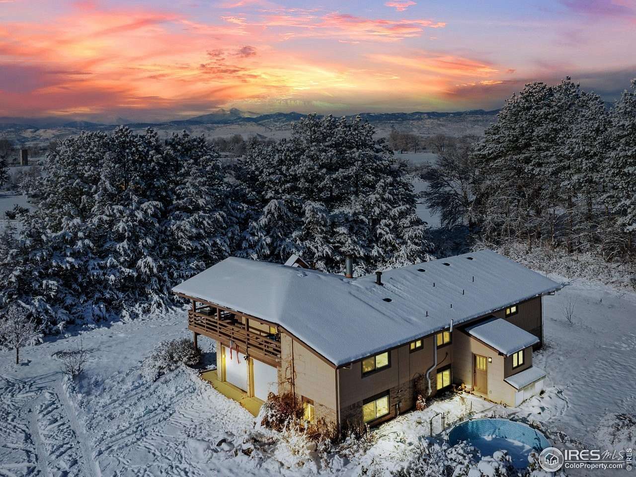 4.47 Acres of Residential Land with Home for Sale in Berthoud, Colorado