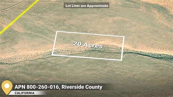20 Acres of Land for Sale in Blythe, California
