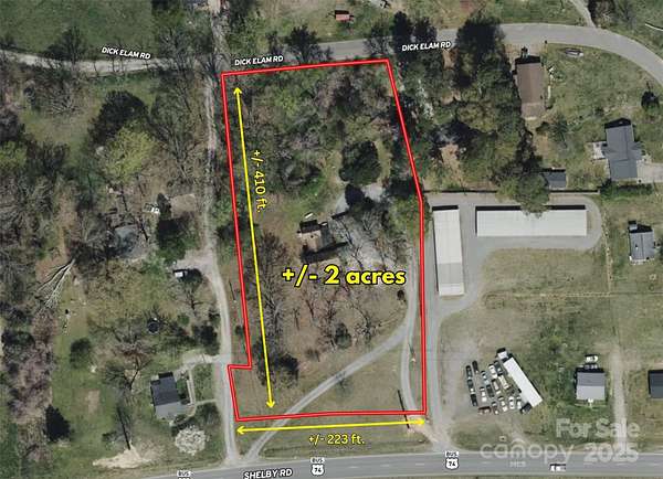 2 Acres of Commercial Land for Sale in Kings Mountain, North Carolina